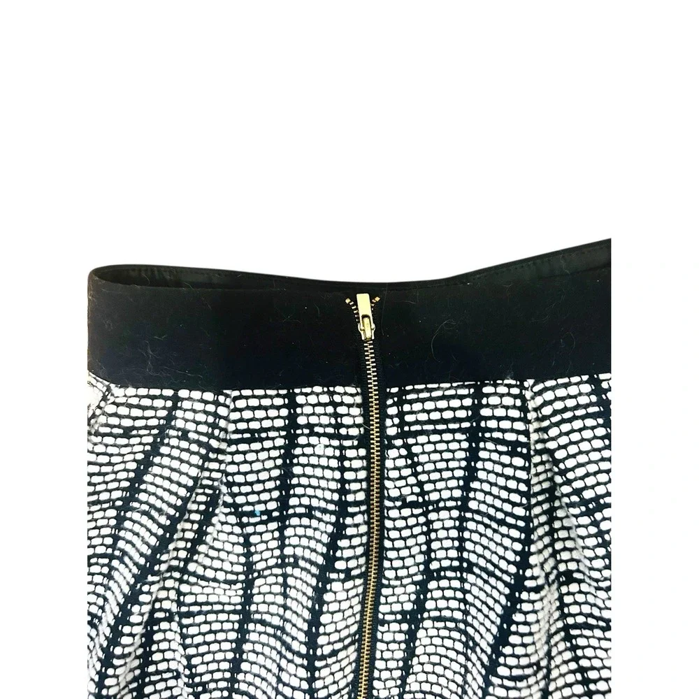 Banana Republic Black‎ White Tweed Skort Size 2 Petite Lined Mini Skirt Shorts - Picture 7 of 12
